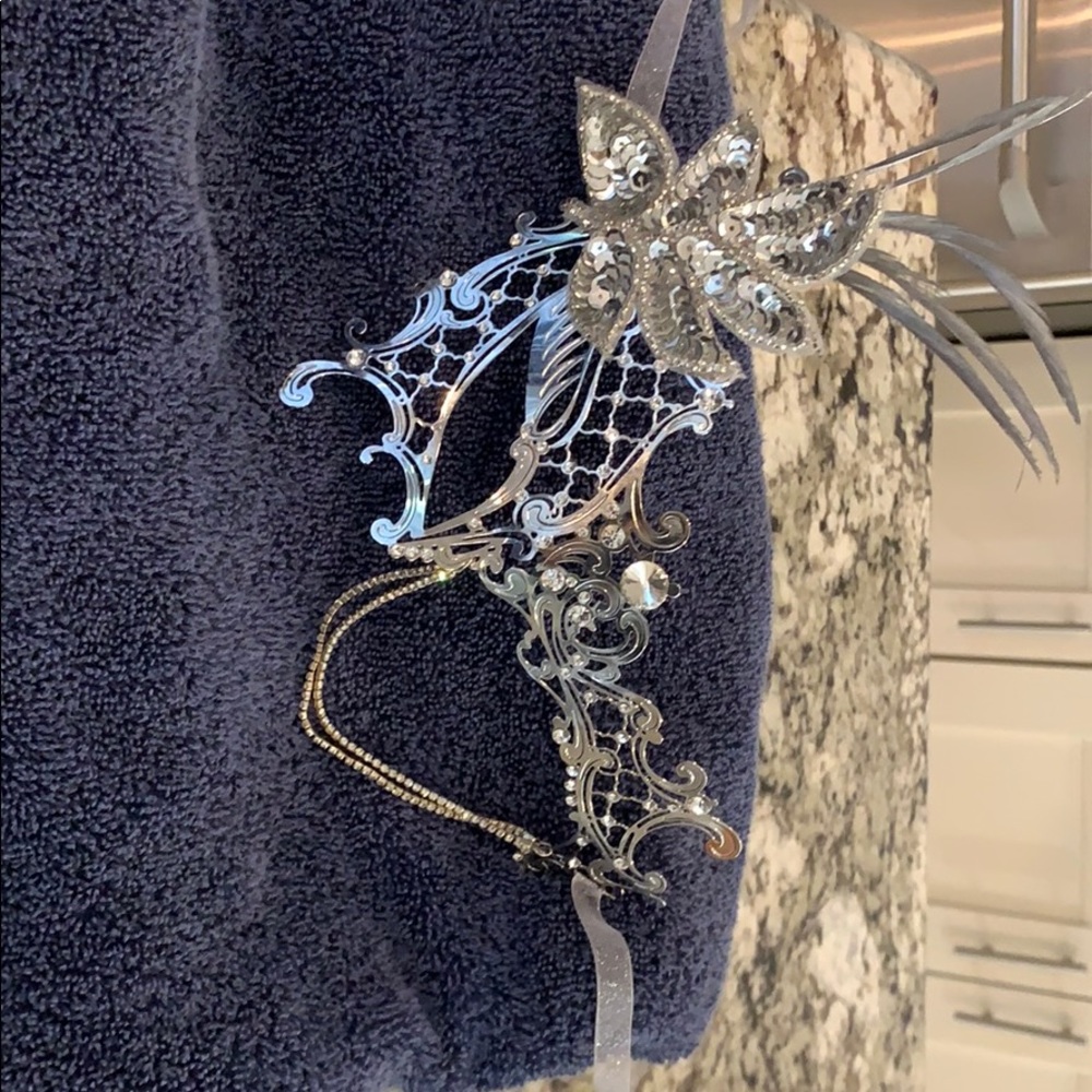 Masquerade Mask for NYE!  Worn once for a ball!